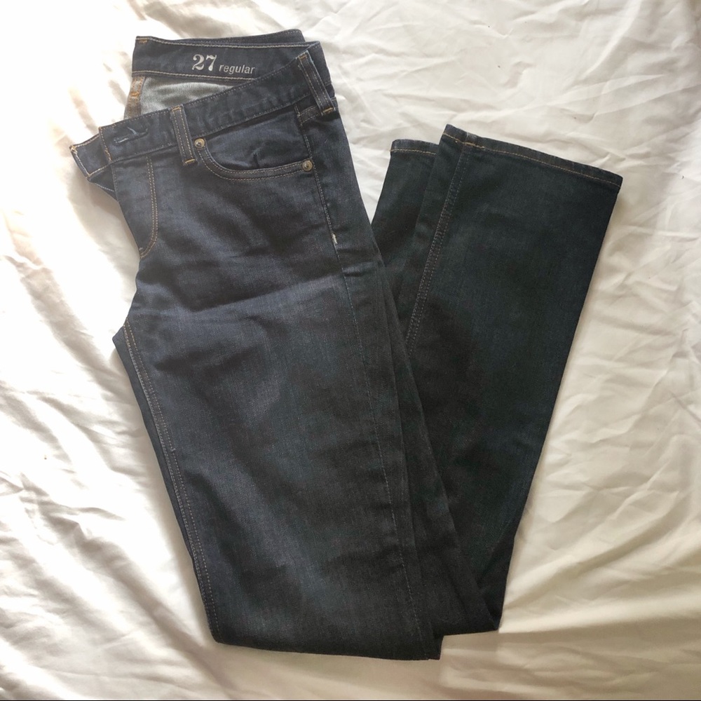 J. Crew matchstick dark jeans size 27